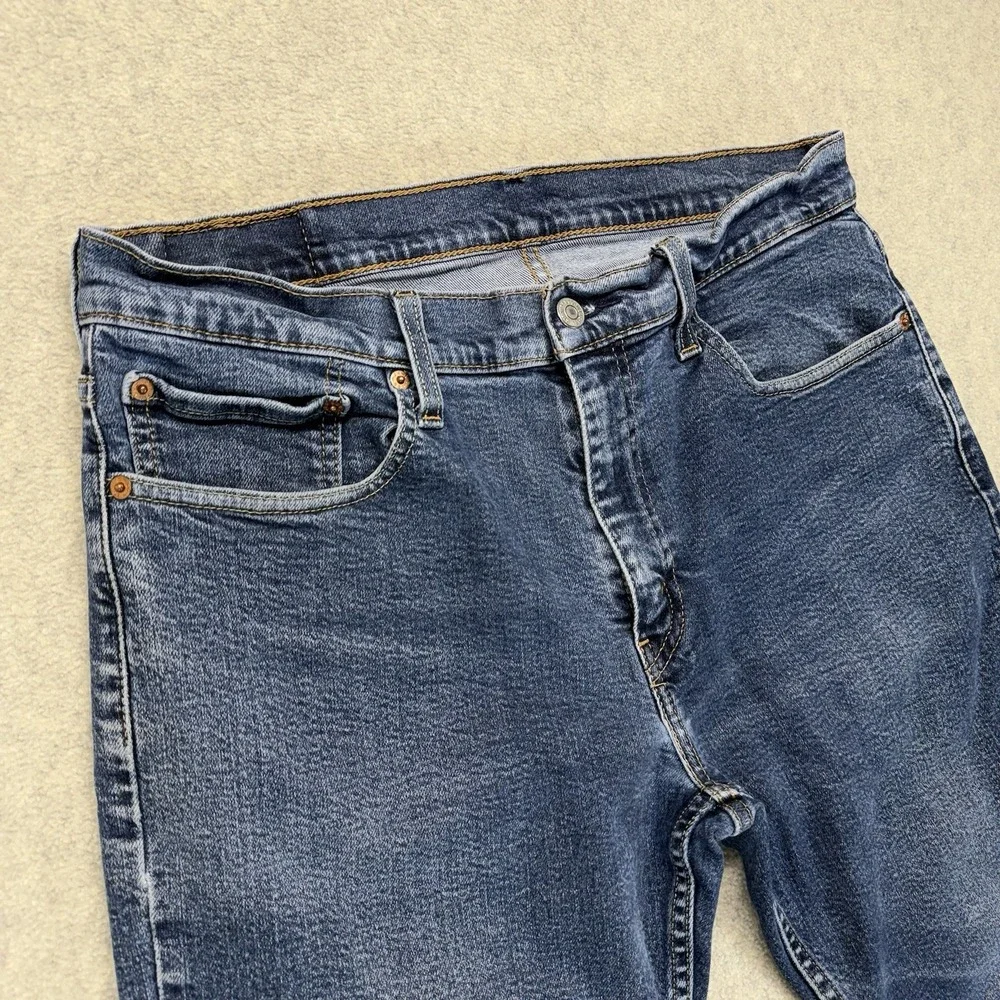 Levi's 514 Straight Fit Jeans Men's 34x30 Medium Wash Denim Cotton